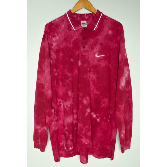 Bleached 90's Vintage Nike Polo Shirt